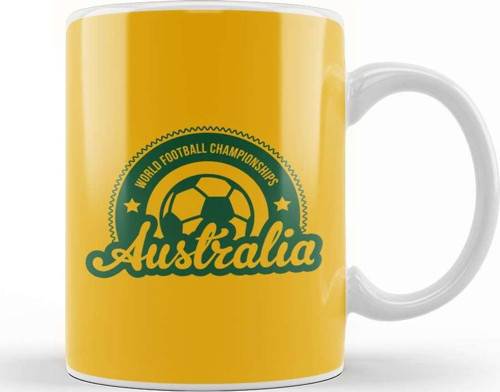 Australia Sunrise World Football Championship T Kupa Bardak Porselen