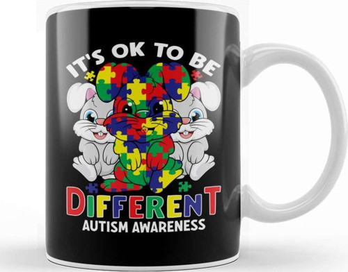 It S Ok To Be Different Autism Awareness Puzzle Kupa Bardak Porselen