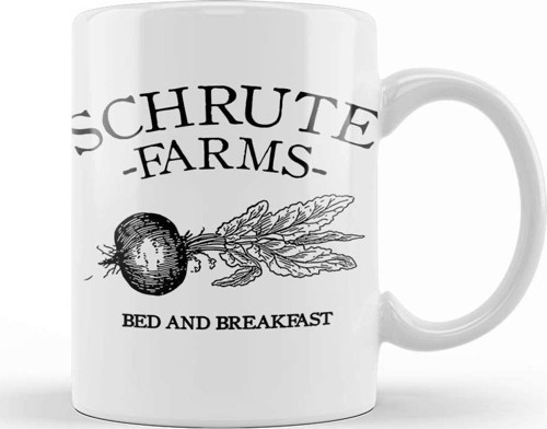 The Office Schrute Farms Bed Breakfast Kupa Bardak Porselen