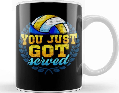 You Just Got Served Volleyball Player Serve Pun Kupa Bardak Porselen