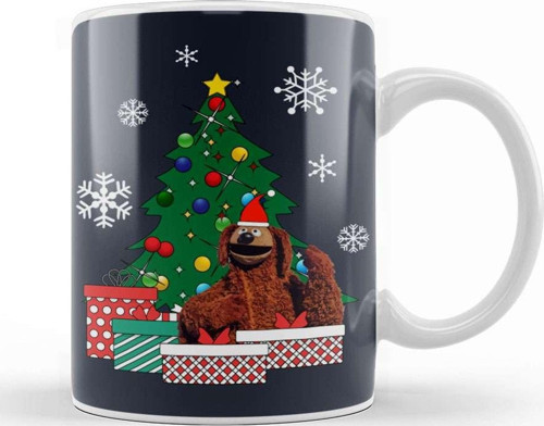 Rowlf The Dog Around The Christmas Tree Muppets Kupa Bardak Porselen