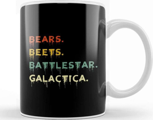 Bears Beets Battlestar Galactica The Office 02 Kupa Bardak Porselen