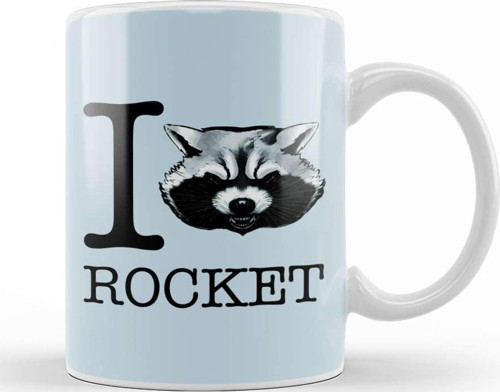 Guardians Of The Galaxy I Heart Rocket Raccoon Kupa Bardak Porselen
