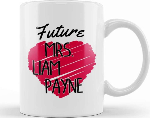 One Direction Future Mrs Liam Payne Love Heart Kupa Bardak Porselen