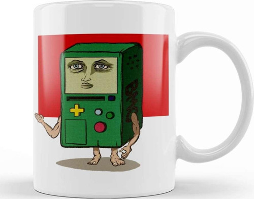 Hu Mo The Creepy Mo Adventure Time Bmo Kupa Bardak Porselen