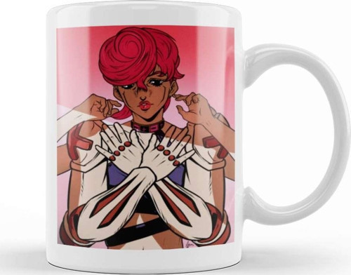 Jojo Bizarre Adventure Trish Spice Gir Kupa Bardak Porselen