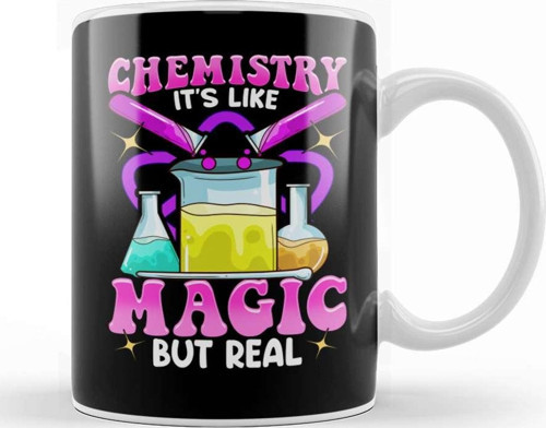 Chemistry It'S Like Magic But Real Science Pun Kupa Bardak Porselen