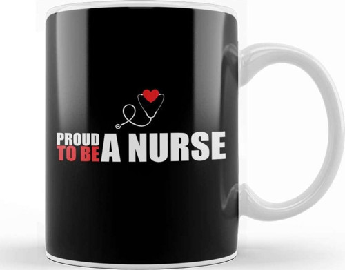 Cute Proud To Be A Nurse Registered Rn Nursing Kupa Bardak Porselen
