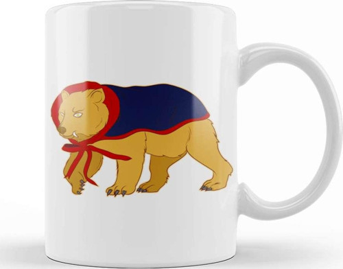 Cute Vampire Bear Halloween Funny Vampire Bear Kupa Bardak Porselen