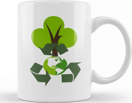 Environmental Friendly Green Eco Recycle Reuse Kupa Bardak Porselen
