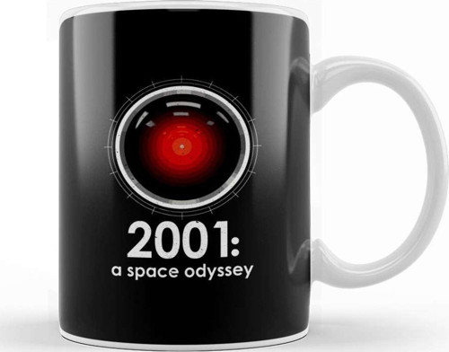2001 A Space Odyssey Inspired Hal 9000 Kupa Bardak Porselen