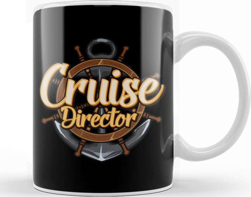 Funny I Am The Cruise Director Boating Captain Kupa Bardak Porselen