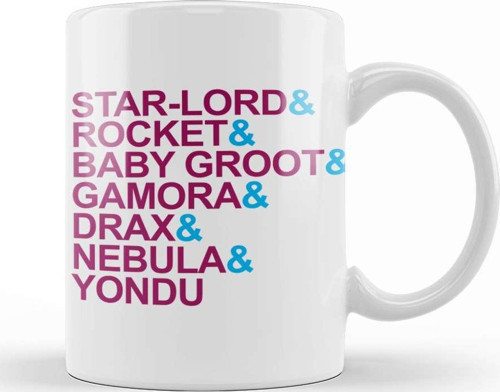 Guardians Of The Galaxy Character List Kupa Bardak Porselen