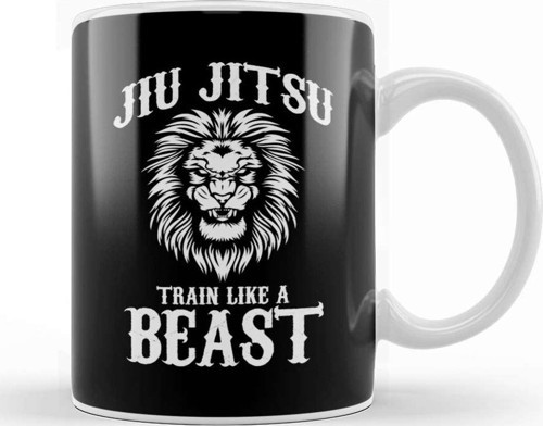 Jiu Jitsu Train Like A Beast Brazilian Bjj Mma Kupa Bardak Porselen