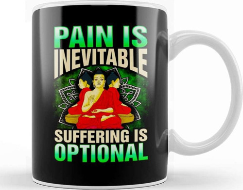 Pain Is Inevitable Suffering Is Optional Stoic Kupa Bardak Porselen