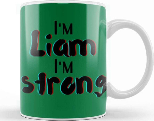 Liam Name Custom Design Gift Baby Gift For Him Kupa Bardak Porselen