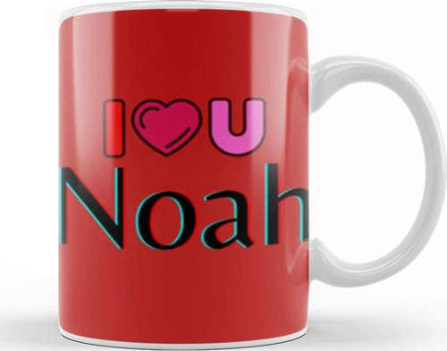 Noah Name Custom Design Gift Baby Gift For Him Kupa Bardak Porselen