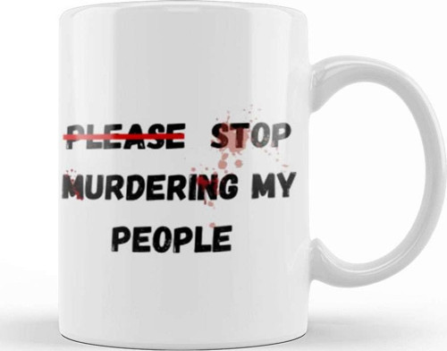 Please Stop Murderıng My People Ma’Khia Bryant Kupa Bardak Porselen