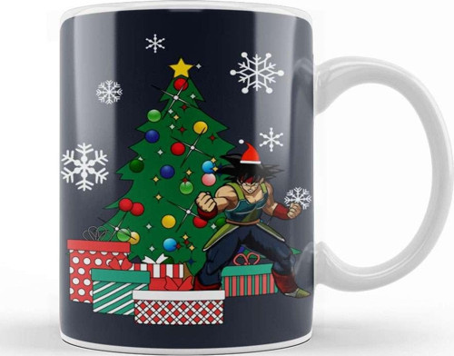 Bardock Around The Christmas Tree Dragonball Z Kupa Bardak Porselen