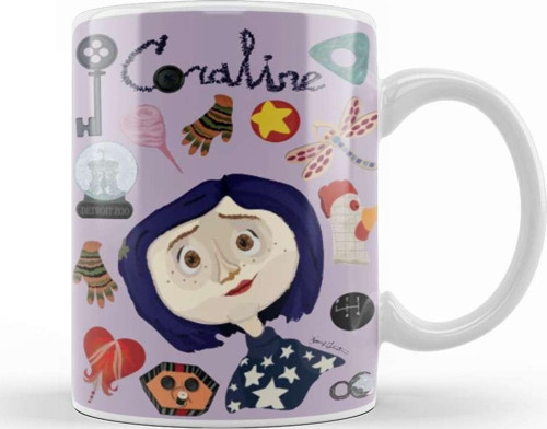 Coraline At The Pink Palace Apartments Kupa Bardak Porselen