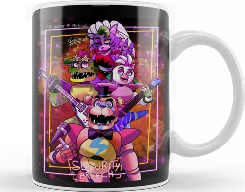 Security Breach Five Nights At Freddys Kupa Bardak Porselen