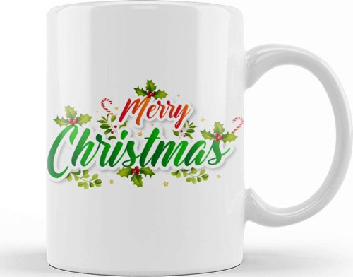 Merry Christmas Yılbaşı Yeni Yıl Konseptli 014 Kupa Bardak Porselen