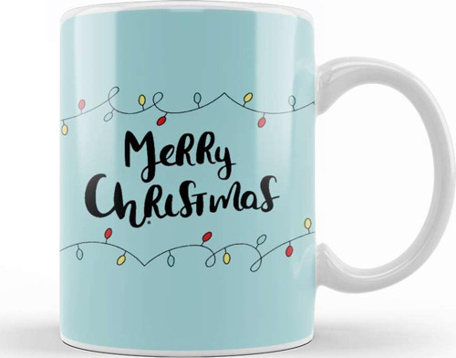 Yılbaşı Yeni Yıl Konseptli Merry Christmas 016 Kupa Bardak Porselen