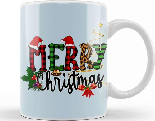 Yılbaşı Yeni Yıl Konseptli Merry Christmas 026 Kupa Bardak Porselen