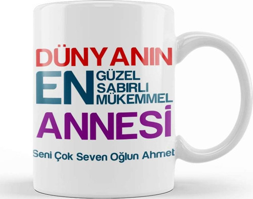 Kız Çocuğuna Hediye 5 Beş Yaş Hediyesi Kupa Bardak Porselen