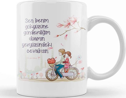 Sevgililer Günü Sevgiliye Hediye 02013 Kupa Bardak Porselen