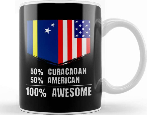 50% Danish 50% American 100% Awesome Immigrant Kupa Bardak Porselen