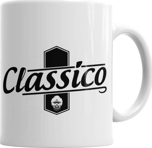 Classico -Branco Masculino E Feminino Kupa Bardak Porselen