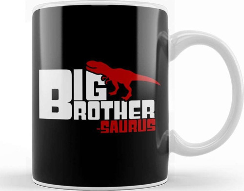 Big Brother Saurus Cute Older Sibling Dinosaur Kupa Bardak Porselen