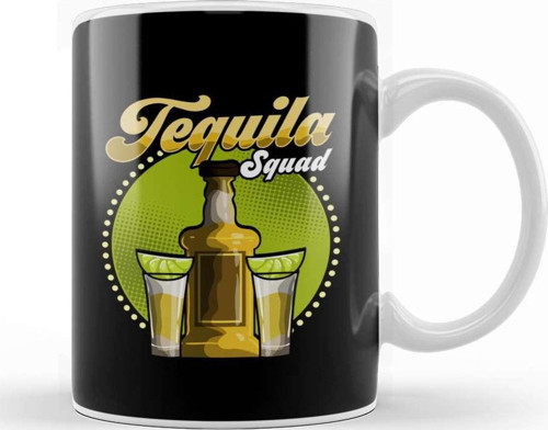 Cute Tequila Squad Margarita Drinking Drinkers Kupa Bardak Porselen