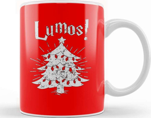 Lumos Christmas Harry Potter Style 01 Kupa Bardak Porselen