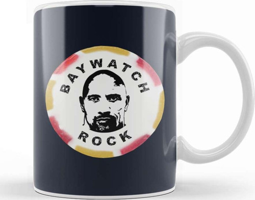 Baywatch Stick Of Rock Dwayne Johnson Kupa Bardak Porselen