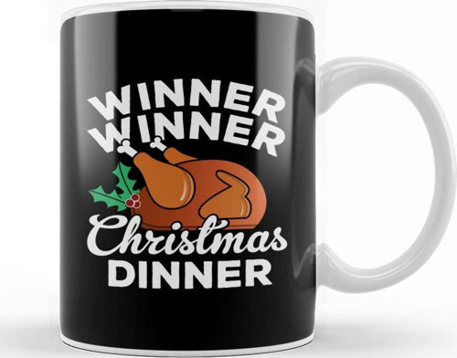 Winner Winner Christmas Dinner Turkey Kupa Bardak Porselen