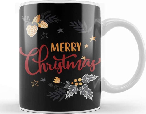 Yılbaşı Yeni Yıl Konseptli Merry Christmas 024 Kupa Bardak Porselen