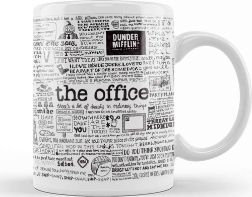 A Visual Representation Of The Office Graphic Kupa Bardak Porselen