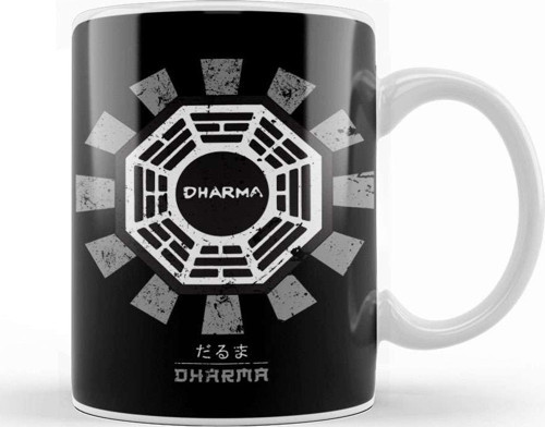Dharma Initiative Lost Retro Japanese Kupa Bardak Porselen