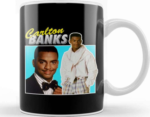 Carlton Banks Montage Fresh Prince Of Bel Air Kupa Bardak Porselen