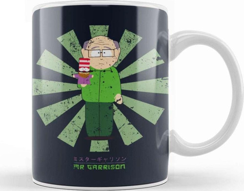 Mr Garrison Retro Japanese South Park Kupa Bardak Porselen