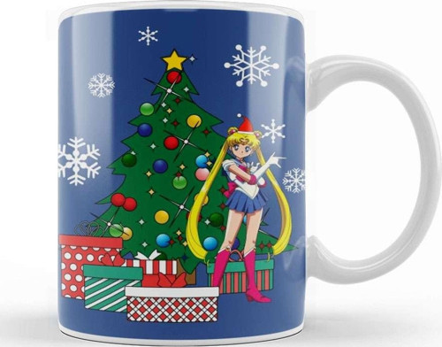 Sailor Moon Around The Christmas Tree Kupa Bardak Porselen