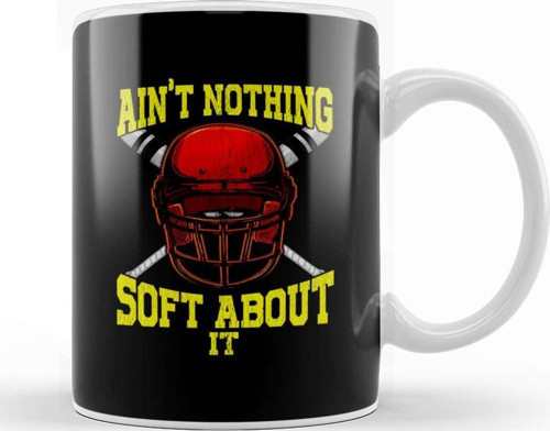Cute Ain'T Nothing Soft About It Softball Pun Kupa Bardak Porselen