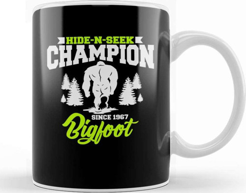 Funny Bigfoot Hide N Seek Champion Since 1967 Kupa Bardak Porselen