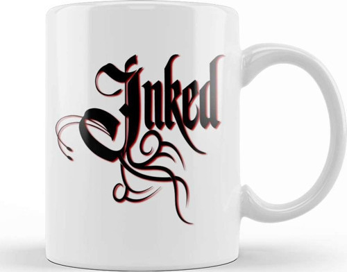 Inked Tattooed Tattoo Lovers & Tattoo Artists Kupa Bardak Porselen
