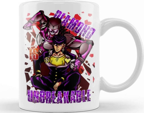 Jojo Bizarre Adventures Josuke İs Unbreakable Kupa Bardak Porselen