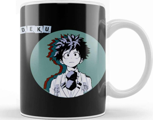 My Hero Academia Deku Midoriya İzuku Aka Deku Kupa Bardak Porselen