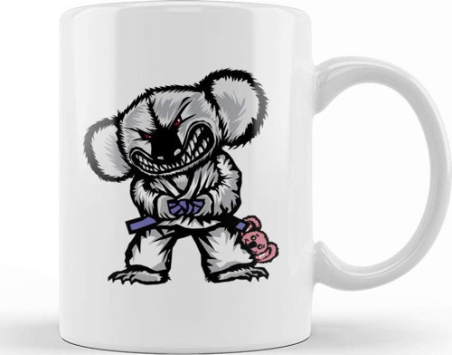 Dabbing Koala Brazilian Jiu Jitsu Bjj Gift 02 Kupa Bardak Porselen