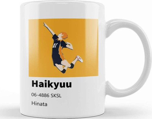 Karasuno High Haikyuu Volleyball Team Pantone Kupa Bardak Porselen